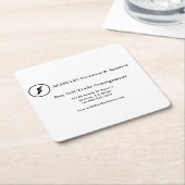 Standaard 3,5 x 2,0-inch Visitekaartje Kartonnen Onderzetters (Schuin)