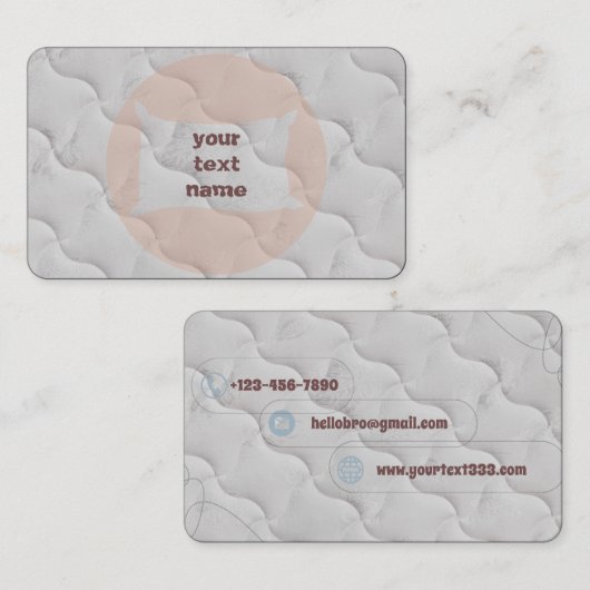 Standaard 3,5 x 2,0-inch Visitekaartje zachte matr (Voorkant / Achterkant)