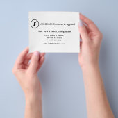 Standaard, 3.5" x 2.0" Visitekaartje Flyer (Hand)