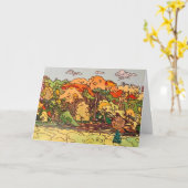 Standaard, 5 "x 7" gevouwen Wenskaart Blank Kaart (Gele Bloem)