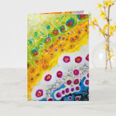 Standaard, 5 x 7 inch gevouwen Wenskaart Kaart (Gele Bloem)