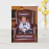 Standaard, 5 x 7 inch gevouwen Wenskaart Kaart (Gele Bloem)