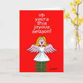 Standaard, 5" x 7" Vouwkerstkaart Kaart (Gele Bloem)