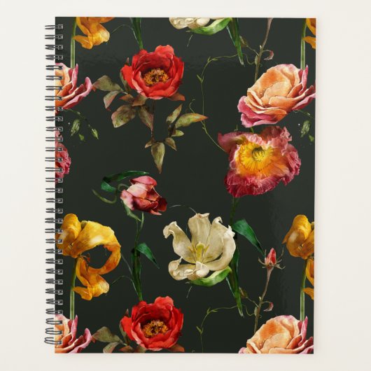 Standaard (8,5 inch x 11 inch), hard Hoesje, zwart Planner (Voorkant)