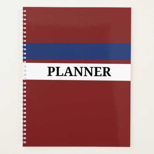 Standaard (8,5 inch x 11 inch), zacht Hoesje, zwar Planner (Voorkant)