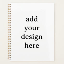 Standaard 8,5" x 11" harde kaft, gouden spiraal  planner