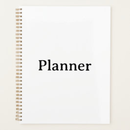 Standaard 8,5" x 11" harde kaft, gouden spiraal planner