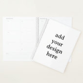 Standaard 8,5" x 11" harde kaft, Witte spiraal Planner (Display)
