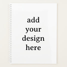 Standaard 8,5" x 11" harde kaft, Witte spiraal  Planner