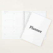 Standaard 8,5" x 11" harde kaft, Witte spiraal Planner (Display)