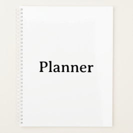 Standaard 8,5" x 11" harde kaft, Witte spiraal  Planner