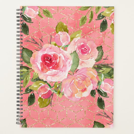 Standaard (8,5 x 11 inch), hard Hoesje, zwart, Planner (Voorkant)