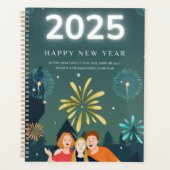 Standaard (8,5 x 11 inch), hard Hoesje, zwarte spi Planner (Voorkant)