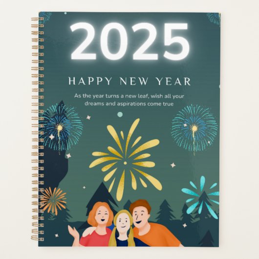 Standaard (8,5 x 11 inch), hard Hoesje, zwarte spi Planner (Voorkant)