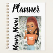 Standaard (8,5 x 11 inch), hard Hoesje, zwarte spi Planner (Voorkant)
