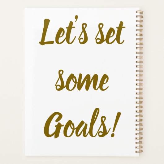 Standaard (8,5 x 11 inch), hard Hoesje, zwarte spi Planner (Achterkant)