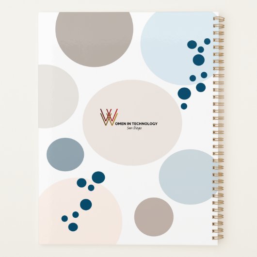 Standaard (8,5 x 11 inch), hard Hoesje, zwarte spi Planner (Achterkant)