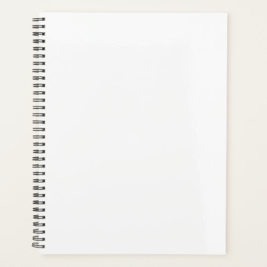 Standaard (8,5 x 11 inch), hard Hoesje, zwarte spi Planner (Voorkant)