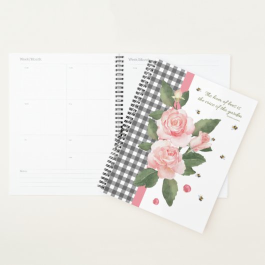 Standaard 8,5 x 11-kanton, zwarte spiraal planner (Display)