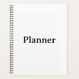 Standaard 8,5" x 11" Zachte Kaft, Zwarte Spiraal  Planner