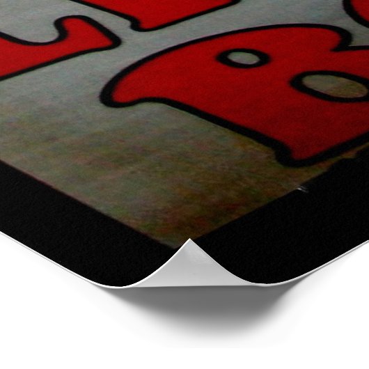  standaard achter de jongens in de Trenches Poster (Hoek)