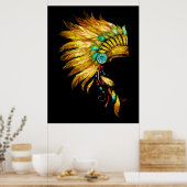 Standaard Amerikaanse afdruk 4 Poster (Keuken)