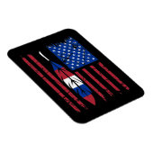 Standaard Amerikaanse Flag Pride Support Day Grafi Magneet (Rechterzijde)