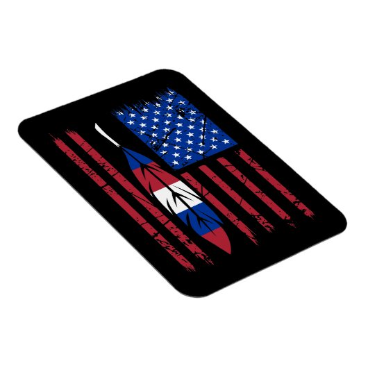 Standaard Amerikaanse Flag Pride Support Day Grafi Magneet (Rechterzijde)