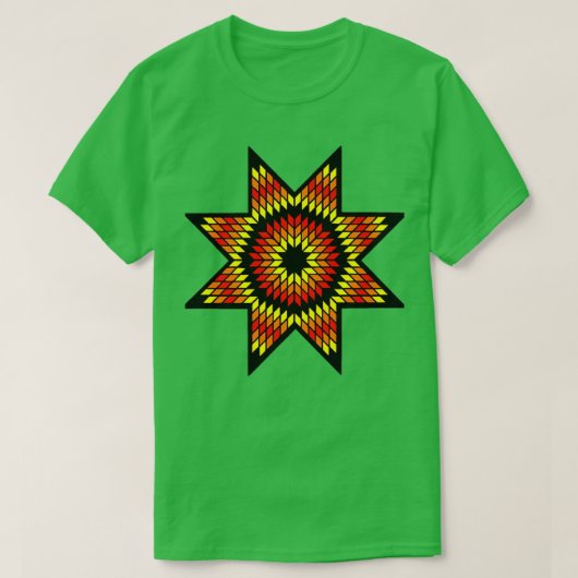 Standaard Amerikaanse StarQuilt Design Black Fire  T-shirt (Design voorkant)