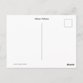 Standaard ansichtkaart briefkaart (Achterkant)