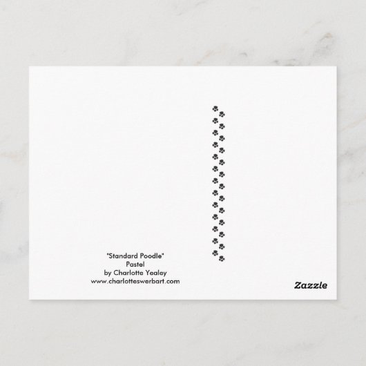 Standaard basiskleurenillustratie Briefkaart (Achterkant)