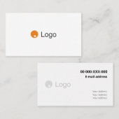 Standaard Bedrijfsdesign Voor Uw Kleur Visitekaartje (Voorkant / Achterkant)