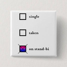 Standaard-bi-pop Vierkante Button 5,1 Cm