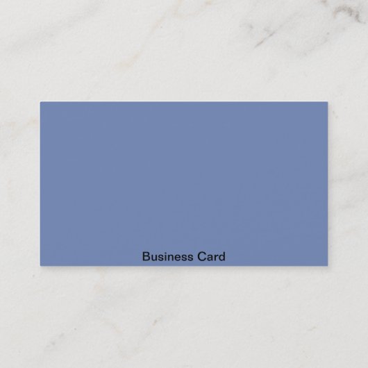 Standaard blauw visitekaartje (Achterkant)