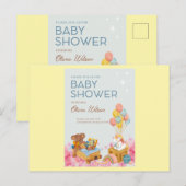 Standaard Briefkaart Baby Shower Uitnodigingen (Voorkant / Achterkant)