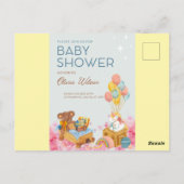 Standaard Briefkaart Baby Shower Uitnodigingen (Achterkant)