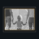 Standaard Briefkaart Chanukah Gold<br><div class="desc">Standaard Briefkaart "Chanukah Happy Gold" Personaliseer door foto toe te voegen en tekst te wijzigen, "happy" "Peace and Love" en "Alan, Adie en Jennifer . Gebruik uw favoriete lettertypestijl, -kleur en -grootte voor tekst. Gold Star kan worden bewerkt door het formaat te wijzigen, te verplaatsen, te dupliceren of te verwijderen....</div>