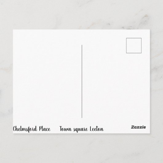 Standaard briefkaart halfglans (Achterkant)