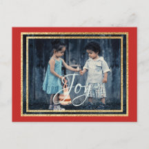 Standaard Briefkaart kerstschijven/groene inkt