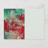 Standaard Briefkaart kerstschijven/groene inkt (Achterkant)