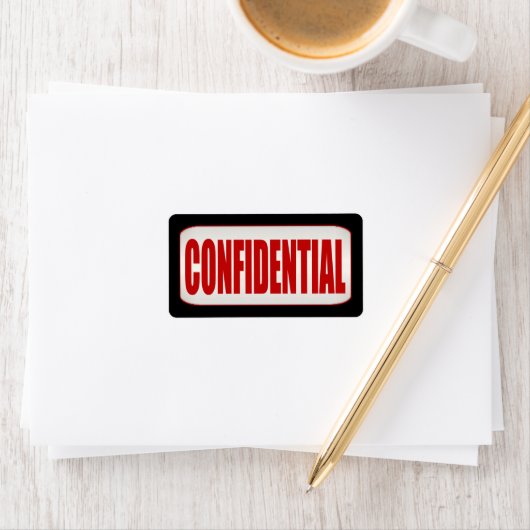 Standaard Business Confidential Medium Label (Insitu)