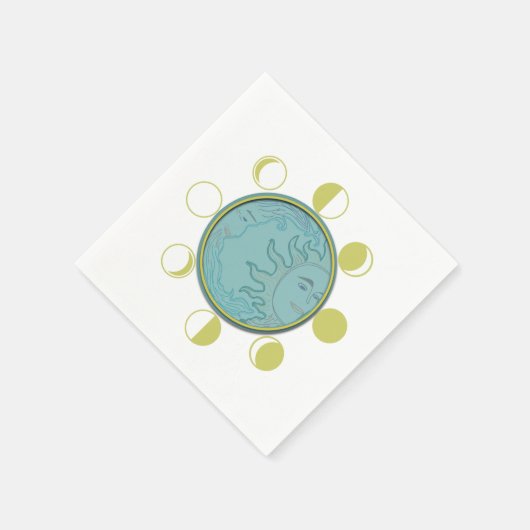 Standaard Cocktail MOON FASES Servetten (Hoek)