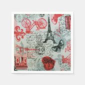 Standaard Cocktail Napkin met Franse stijl Servet (Voorkant)