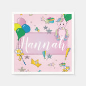 Standaard Cocktail Papier Servetten Eenhoorn (Voorkant)