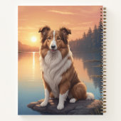 Standaard Collie bij het meer Notitieboek (Achterkant)
