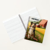 Standaard Collie op Boerderij Notitieboek (Binnen)