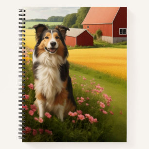 Standaard Collie op Boerderij Notitieboek