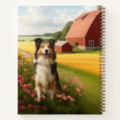 Standaard Collie op boerderij notitieboek (Achterkant)