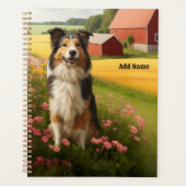 Standaard Collie op boerderij Planner (Voorkant)