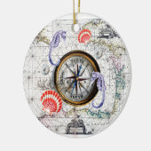 standaard compass keramisch ornament (Links)